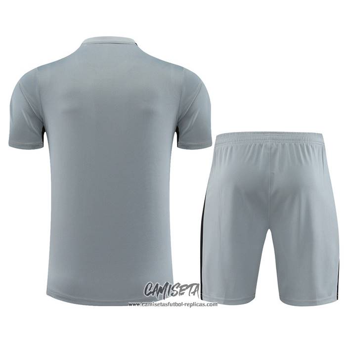 Chandal del Paris Saint-Germain Jordan 2023-2024 Manga Corta Gris - Pantalon Corto